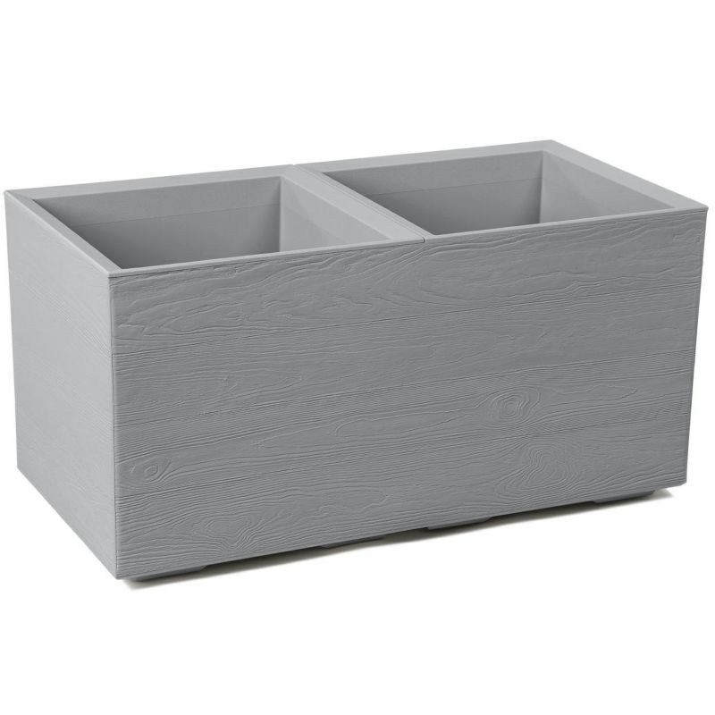 Donica Monroe HowHomely Tworzywo ECO Szare 78x39x39 cm 1 szt.