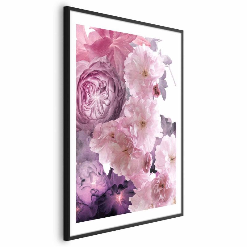 Plakat Artgeist Wachlarz kwiatów 60x90 cm z ramą czarną 1 szt