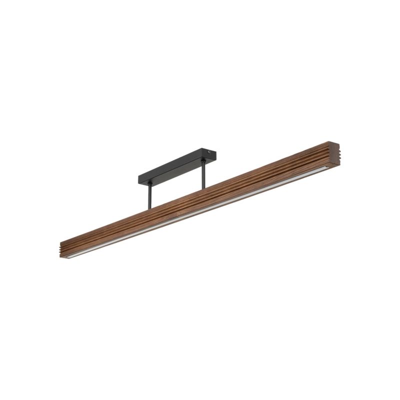 Lampa sufitowa Tk Lighting Viga ryflowana drewniana belka Wood Led Sosna Szczotkowana Orzech - 1szt.