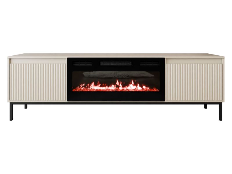 Szafka RTV MIRJAN 24 z kominkiem Ozmi 2K EF kaszmir 1 szt.