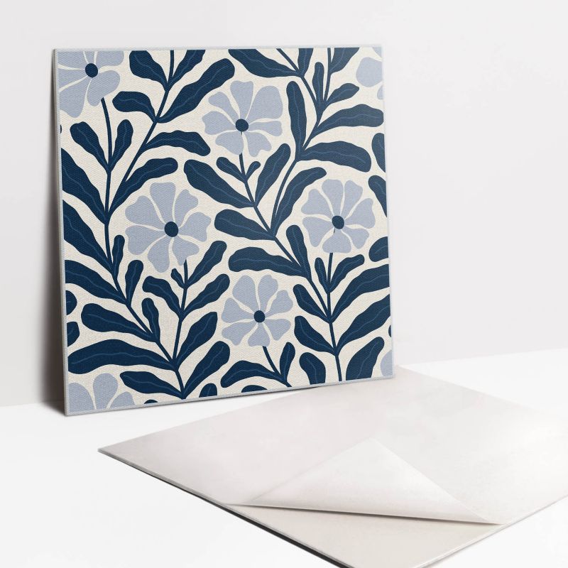 Kafelki samoprzylepne Tulup 30x30 cm Malowane kwiaty 9 szt. II