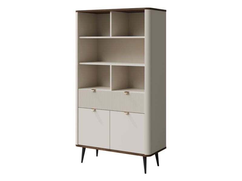 Regał otwarty MIRJAN 24 Marly 5 kaszmir + orzech 1 szt.