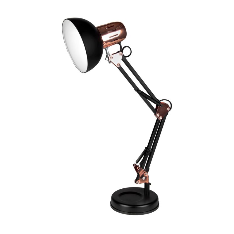 Lampa biurkowa XUDO Kreślarska E27 Regulowana Czarno-Złota 1 szt.