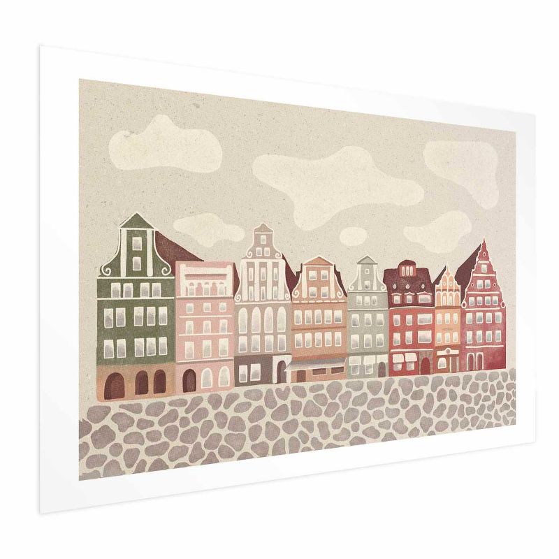 Plakat Artgeist Kolorowe Fasady 60x40 cm bez ramy 1 szt