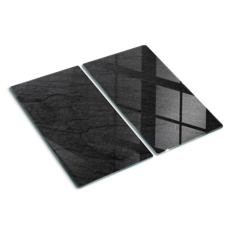 Deska szklana Tulup 2x30x52 cm Czarny Kamień Granit 1 szt.