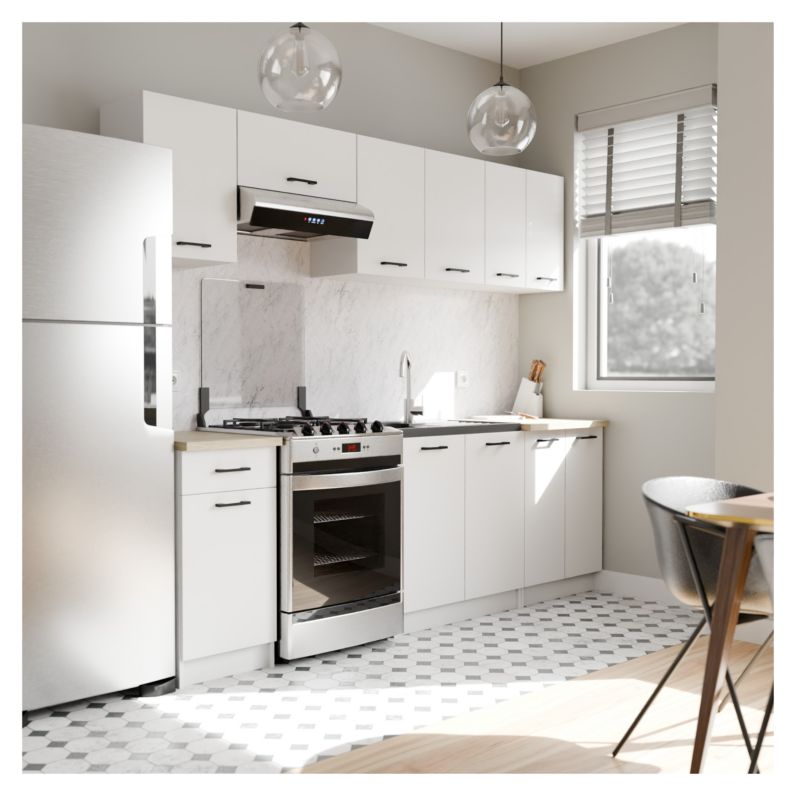 Meble kuchenne Matkam szafki z blatem OLI24M biały zestaw 1 szt.