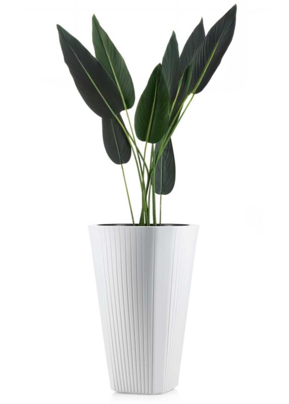 Donica Mora HowHomely Tworzywo Białe 39x61 cm 1 szt.