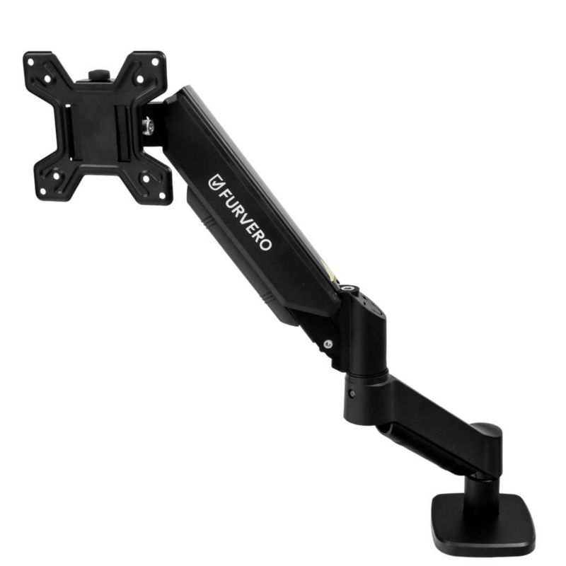 Uchwyt FURVERO na monitor biurkowy czarny sprężyna gazowa HK001 17-40" 1szt.