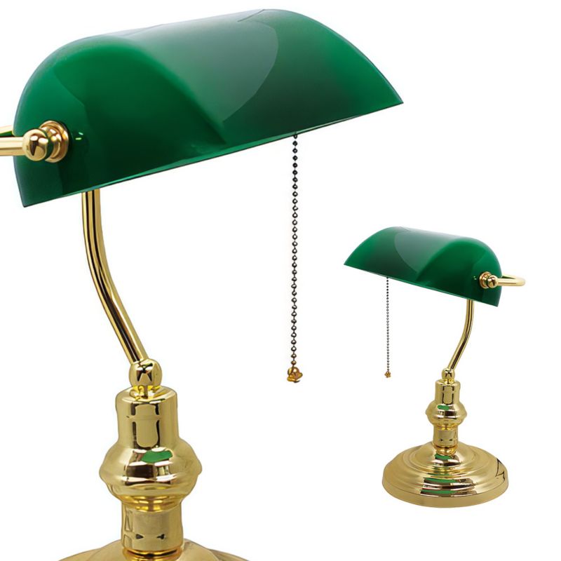 Lampa stołowa HOROZ lampka biurkowa, bankierska, E27, IP20, zielona SIMGE 1 szt.