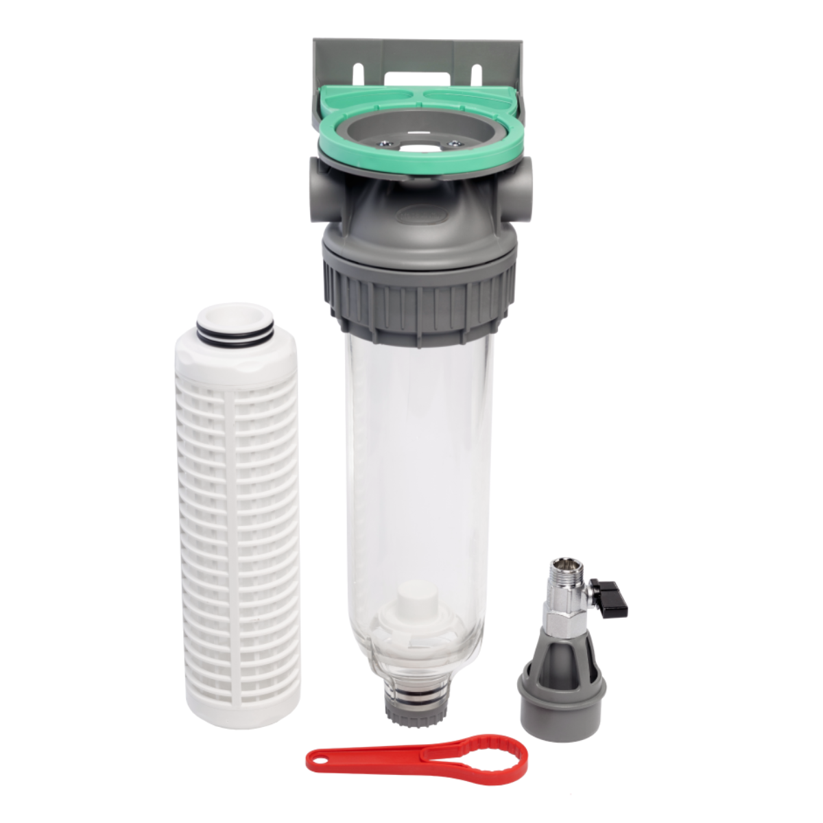 Ecosoft obudowa filtra 3P ECO 9¾" z zaworem Venturiego i odpływem 1".