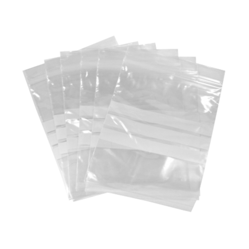 Woreczki Strunowe z Polem Do Opisu 100szt - Różne Rozmiary 80X120MM - Opakowania.Online