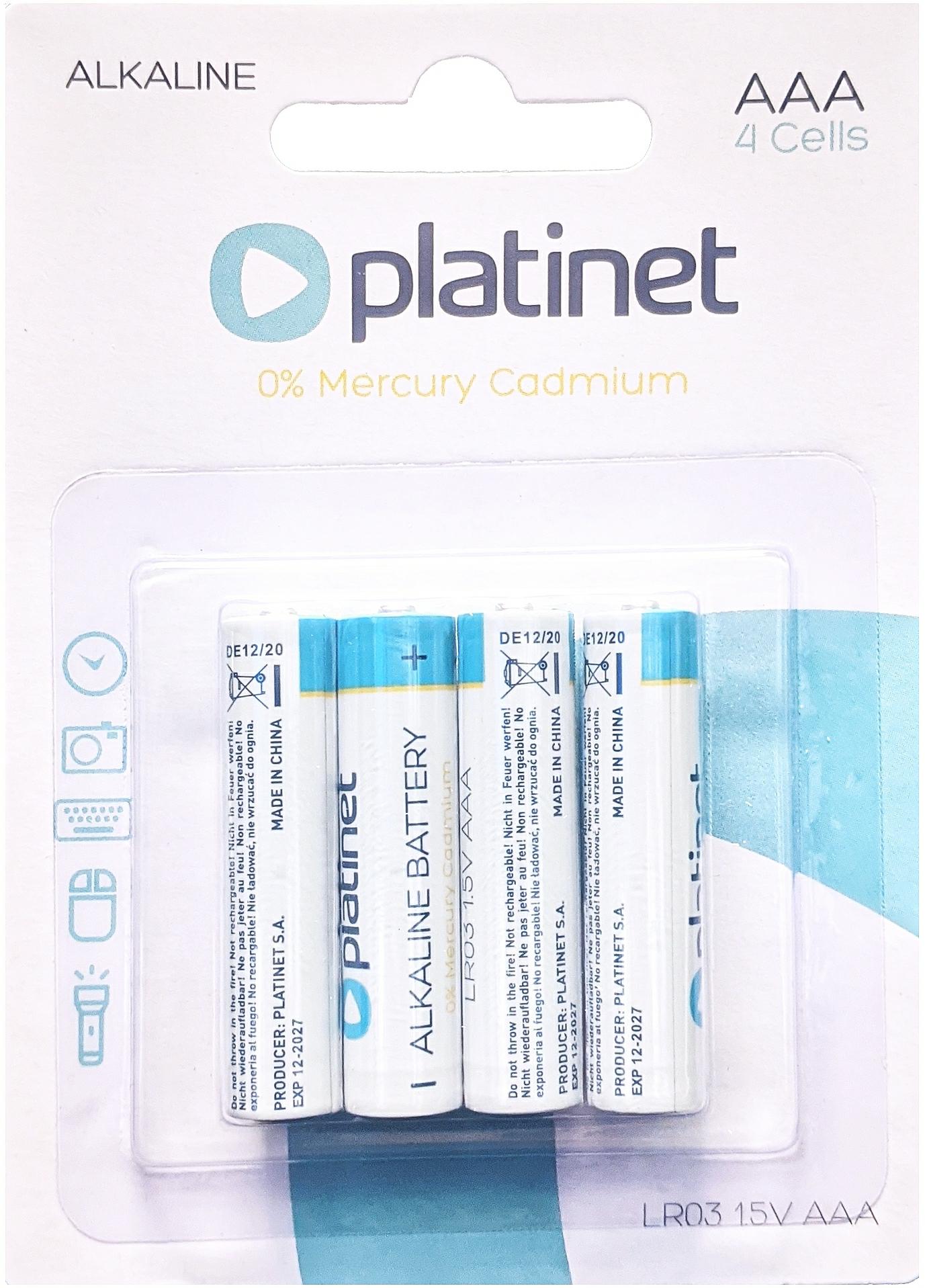 PLATINET Bateria R3 AAA op-4 BLISTER LR03 PMBLR034B 42465 - Henryx24