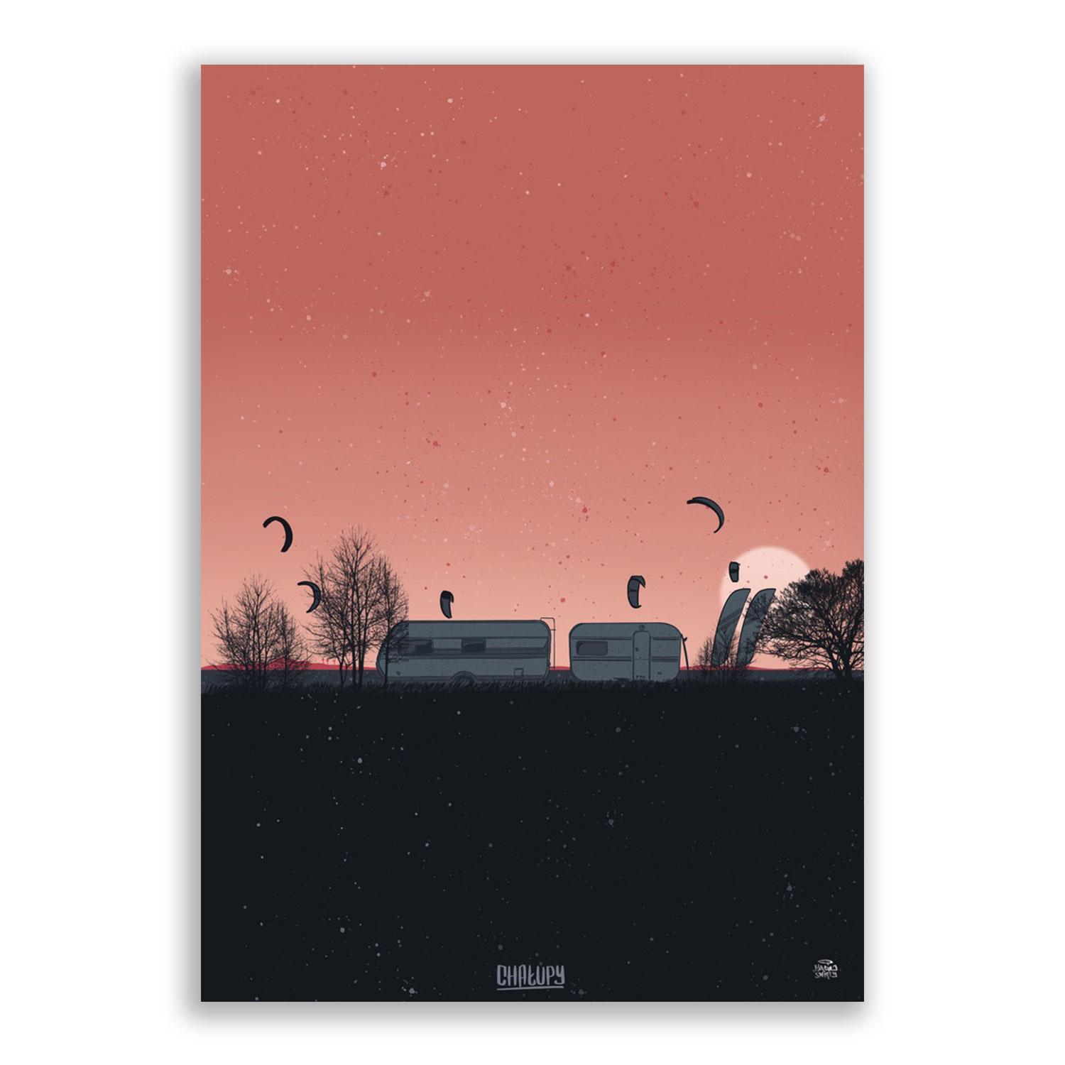 Plakat Chałupy - Camping