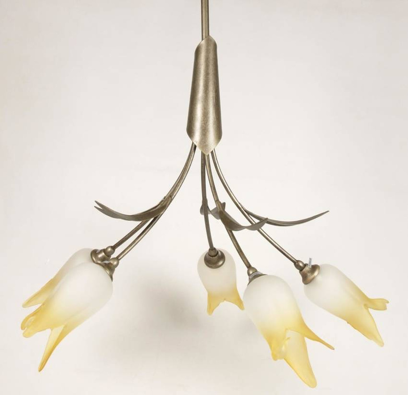 Patynowa lampa wisząca sufitowa do salonu RINA regulowana wysokość