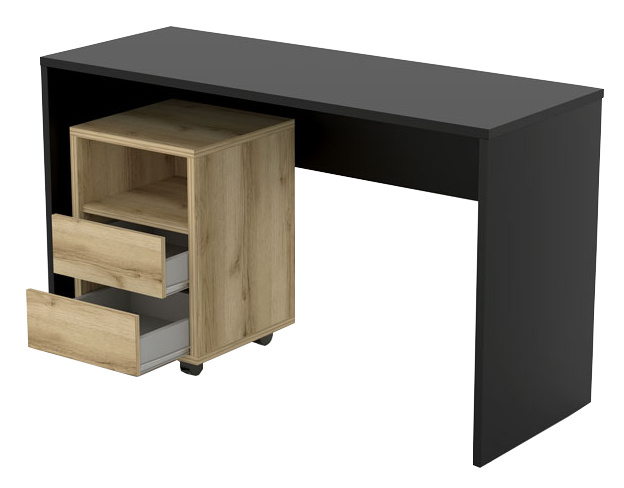 Nowoczesne biurko komputerowe z kontenerkiem 130 cm AGAPI