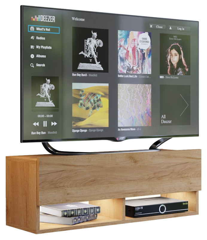 Szafka RTV 105 cm dąb złoty QUAD