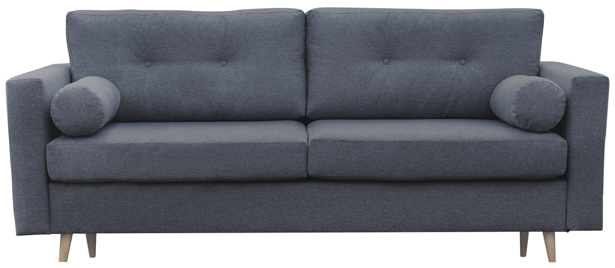 Granatowa rozkładana sofa do salonu SCENDI