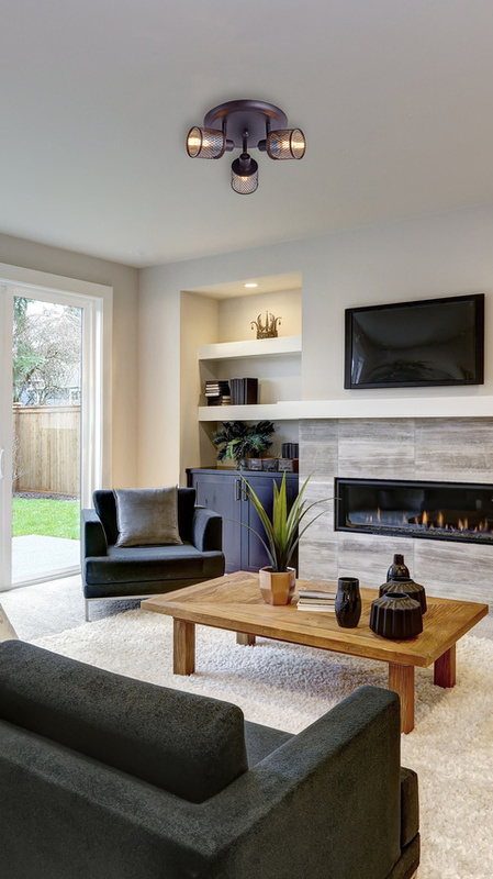 Złota lampa sufitowa plafon 3-punktowy do salonu CANABERA szkło metal