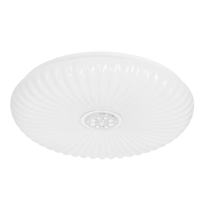 Biały plafon sufitowy LED 40 cm 24W 4000K do salonu PEROLA