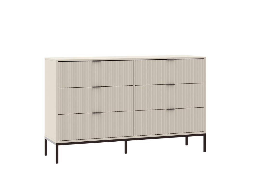 Komoda 150 cm do salonu z szufladami ORIANA kaszmir