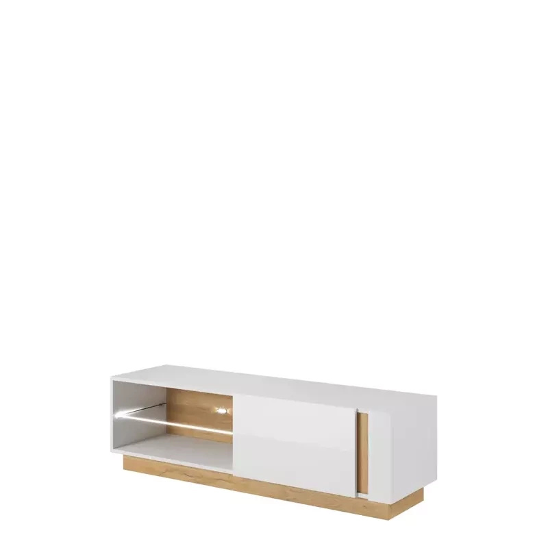 Biała komoda pod telewizor LINDA