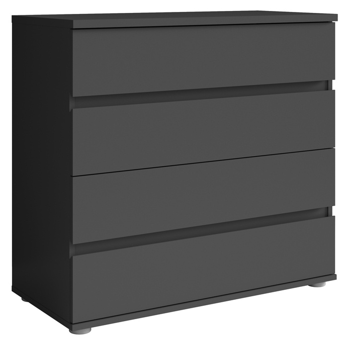 Nowoczesna komoda 91 cm do sypialni z szufladami FLORIS biała