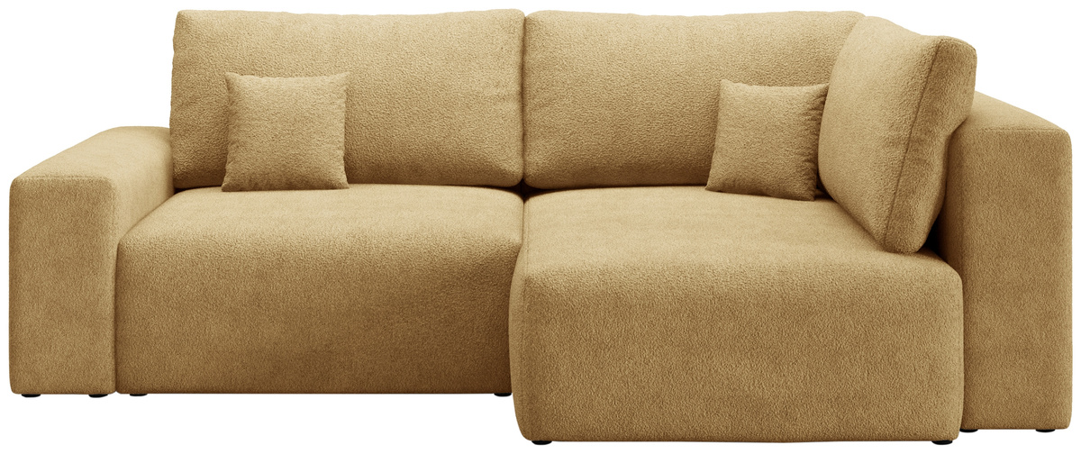 Rozkładana nowoczesna rogówka boucle z funkcją spania CAMILO DUO