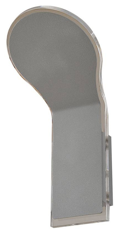 Szary kinkiet ścienny zintegrowany LED do salonu VILANA metal tekstylny