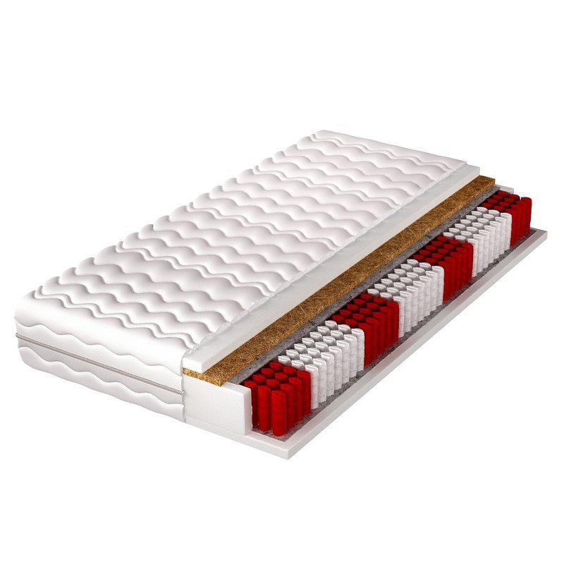 Materac kieszeniowy multipocket z kokosem 90x200 DALLAS