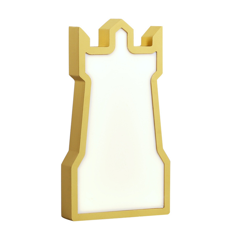 Złota lampa stołowa LED 11W do pokoju dziecka TOWER 3000K