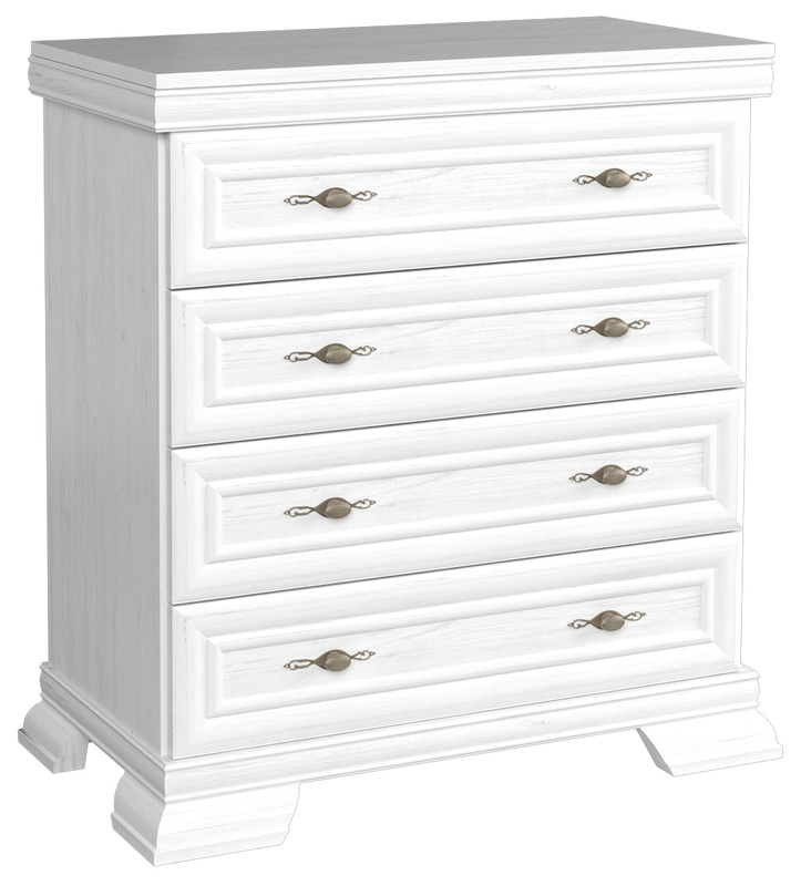 Biała komoda z szufladami KOLONIA