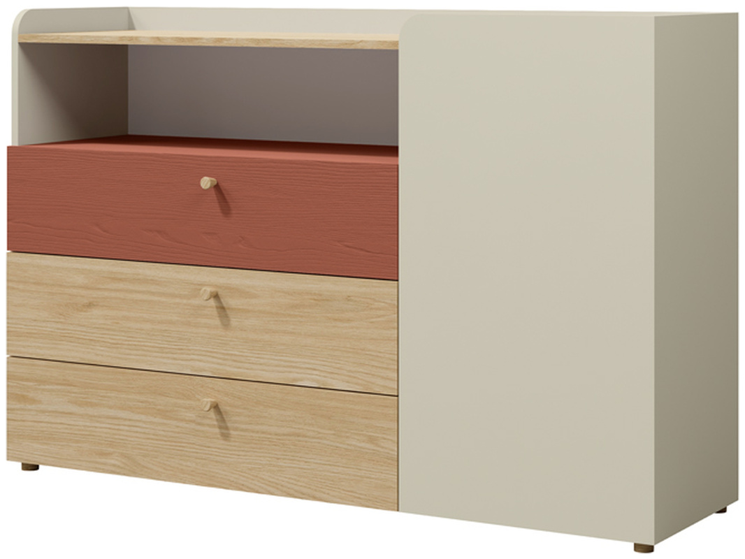 Młodzieżowa nowoczesna komoda z szufladami 140 cm YOKO