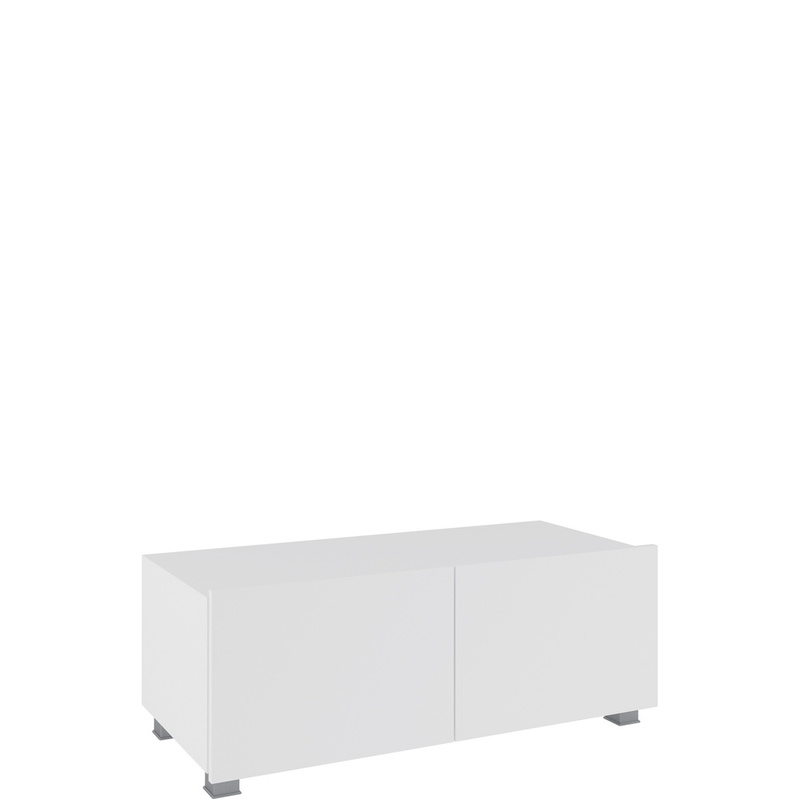 Nowoczesna szafka RTV 100 cm biały połysk MODERN