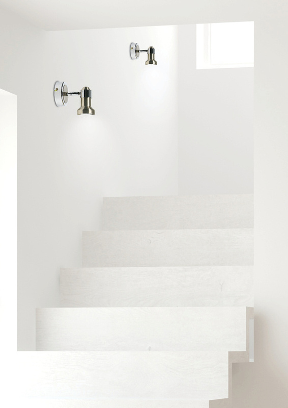 Srebrny kinkiet ścienny 1-punktowy do salonu ARKON metal chrom nikiel