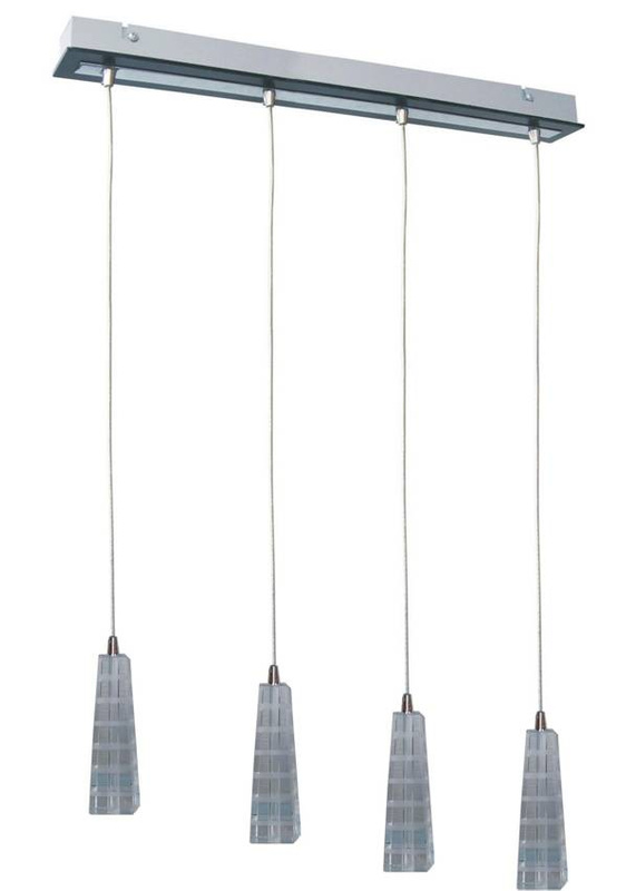 Chromowana lampa wisząca z regulacją wysokości do salonu Emo 1 punkt światła