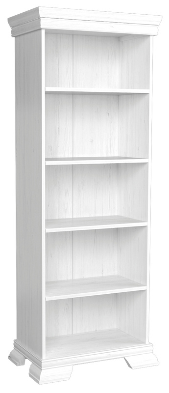 Biały regał na książki KOLONIA