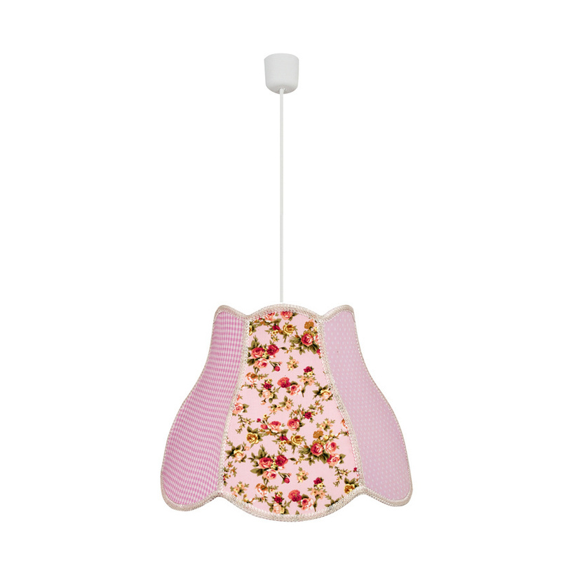 Różowa lampa wisząca sufitowa do salonu ZUZA regulowana E27