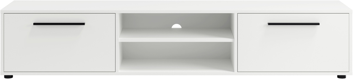 Biała szafka RTV 190 cm do salonu MAXIDO