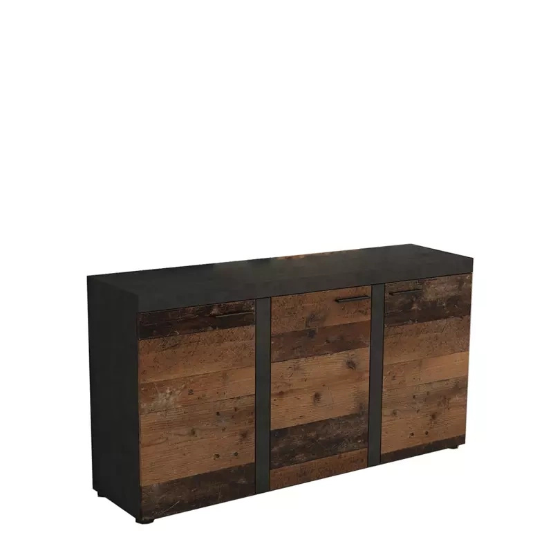 Nowoczesna komoda 148 cm Grafit Dąb Lefkas SAMBA