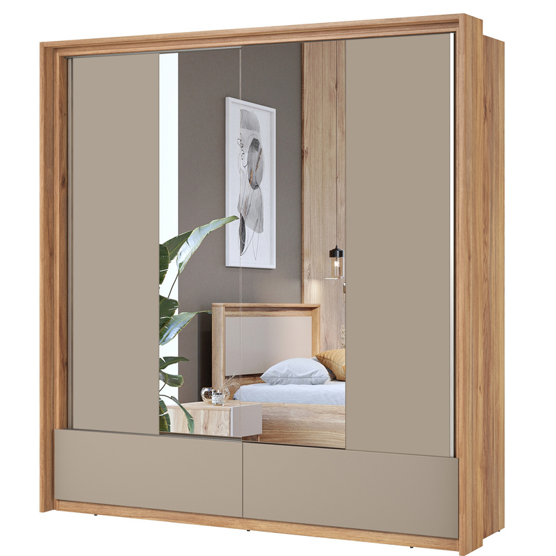 Dwudrzwiowa szafa przesuwna do sypialni 209 cm IMPRESSIO