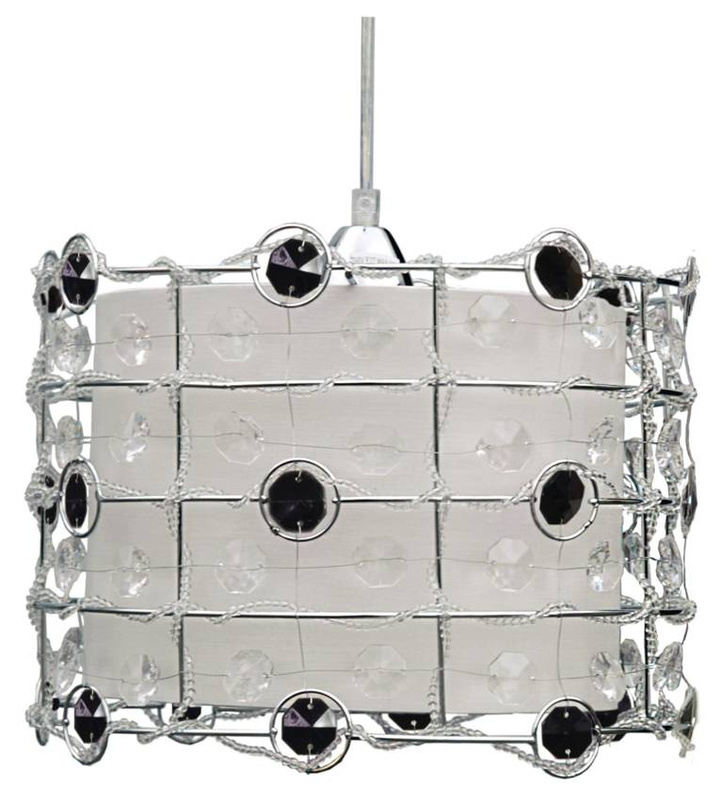 Czarna lampa wisząca sufitowa do salonu SENECA metal 1xE27