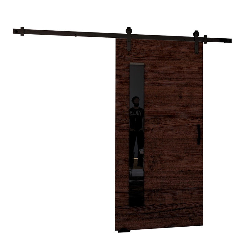 Naścienne drzwi przesuwne do garderoby 70 cm PASCO wenge