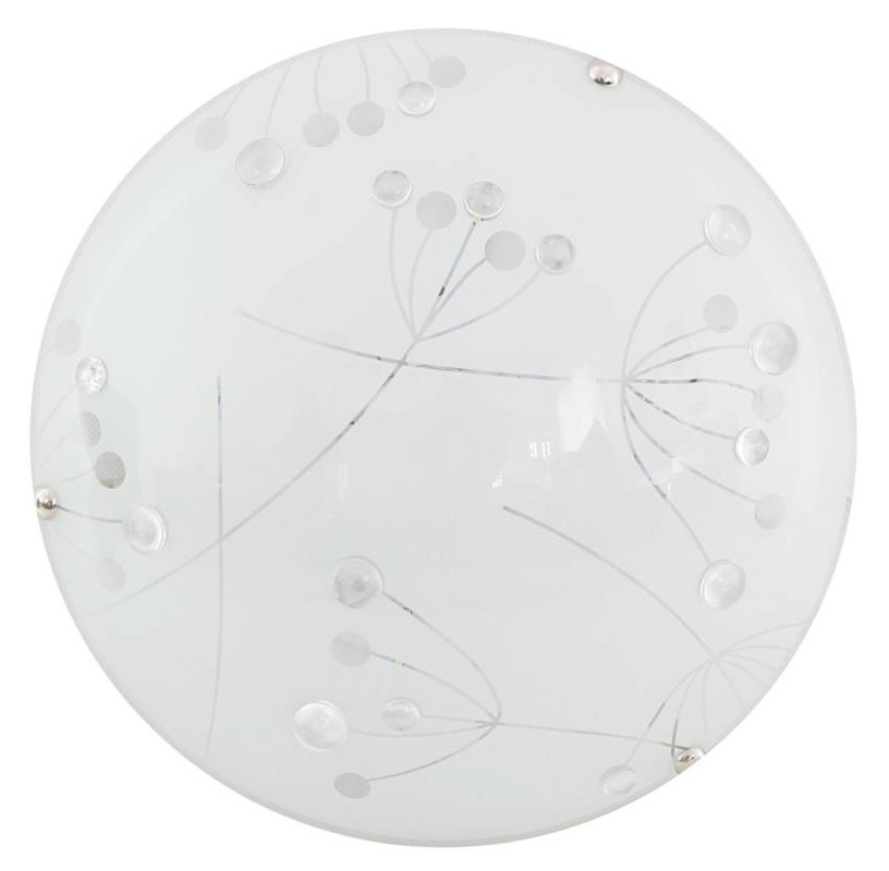 Biały plafon sufitowy LED 30 cm do salonu Floral zimna barwa światła