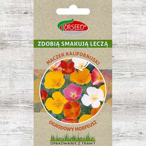 1 szt, Eszolcja (Maczek kalifornijski), mieszanka - Nasiona: Ilość w opakowaniu: 1 g