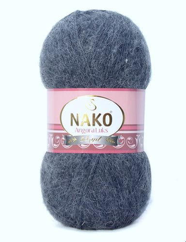 Włóczka NAKO ANGORA LUKS 100g kolor: 3468/grafitowy