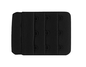 przedłużacz do stanika art. BA 03 3- rzędowy czarny