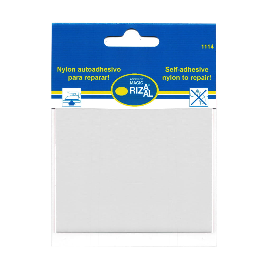 łatka nylonowa wodoodporna, samoprzylepna RIZAL kol. 00 biały