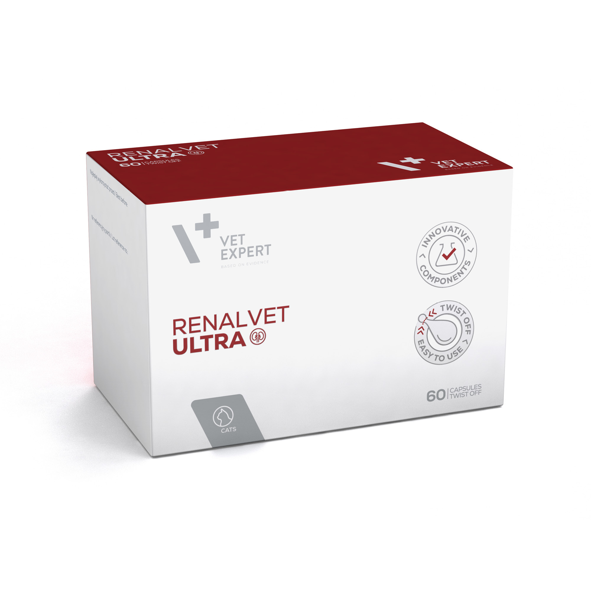 VET EXPERT RenalVet Ultra | 60 kaps. Twist Off | Nerki Kota | Fosfor