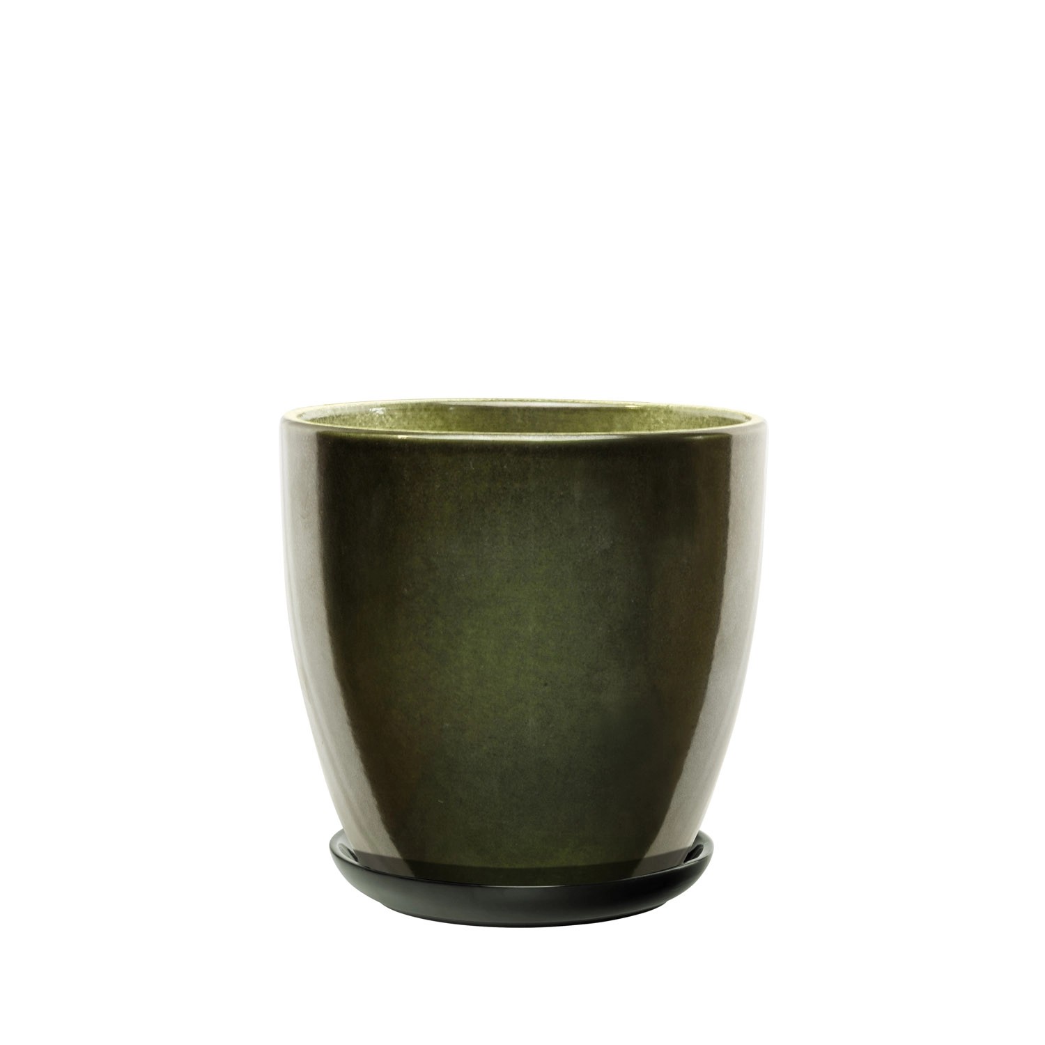 Donica z podstawką Sofia butelkowa zieleń - 37 cm