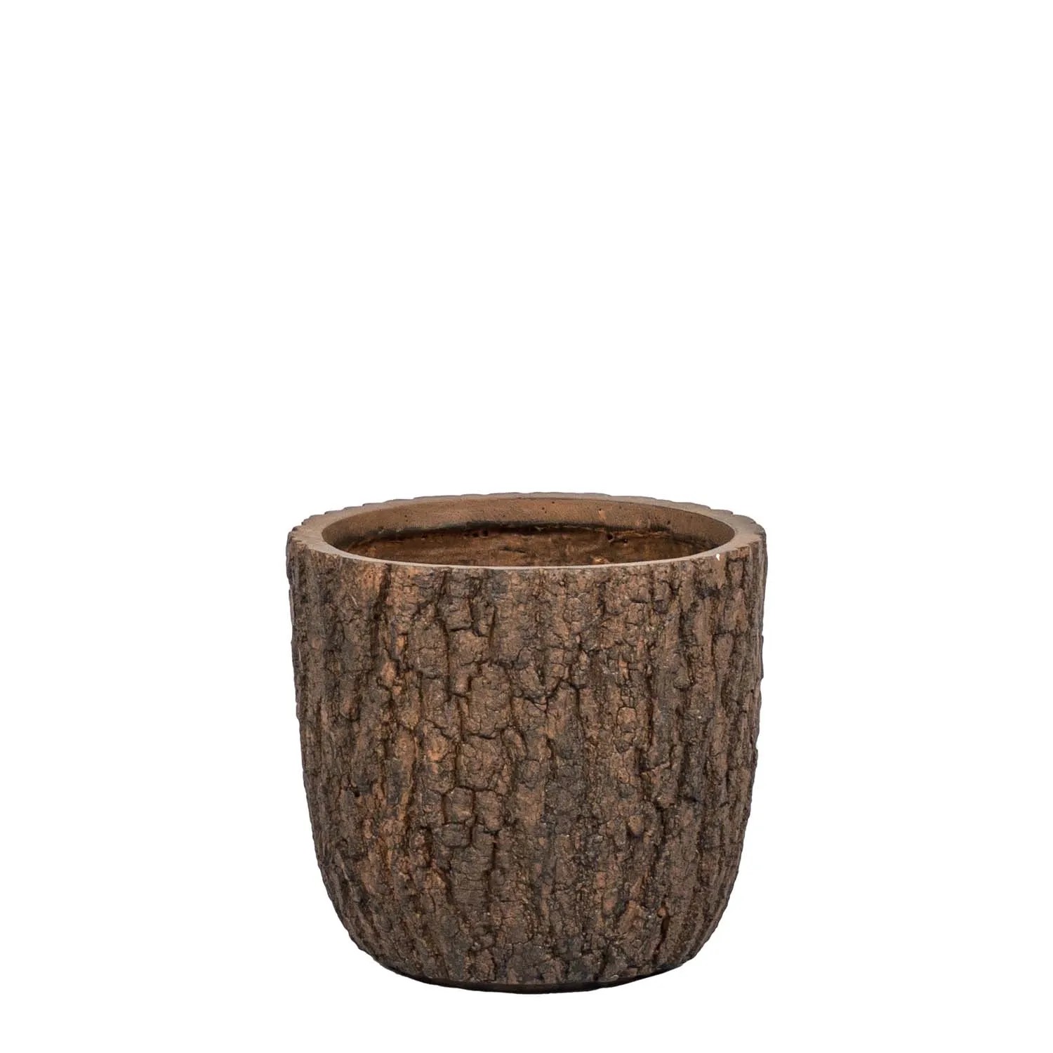 Donica ceramiczna Forrest brązowa - 29 x 27 cm